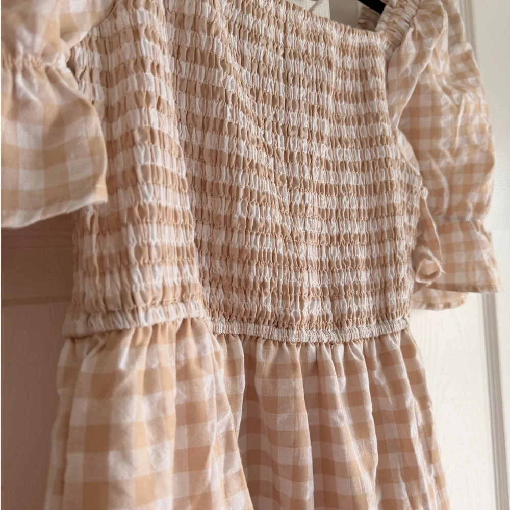 Gingham Midi Dress - Size M - Picture 4 of 10